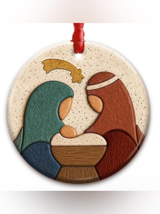 Other - Nwt new in box ceramic Christmas ornament